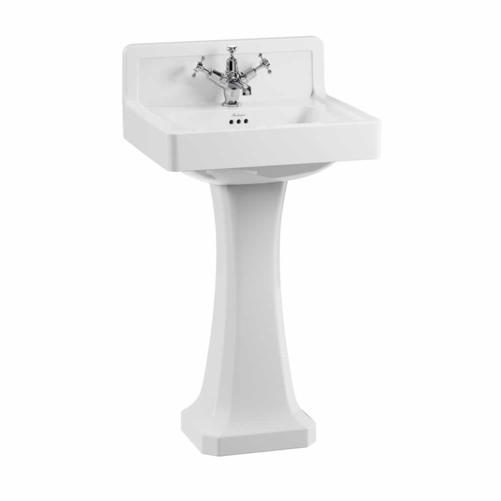 Contemporary Basin 56cm Upstand with pedestal